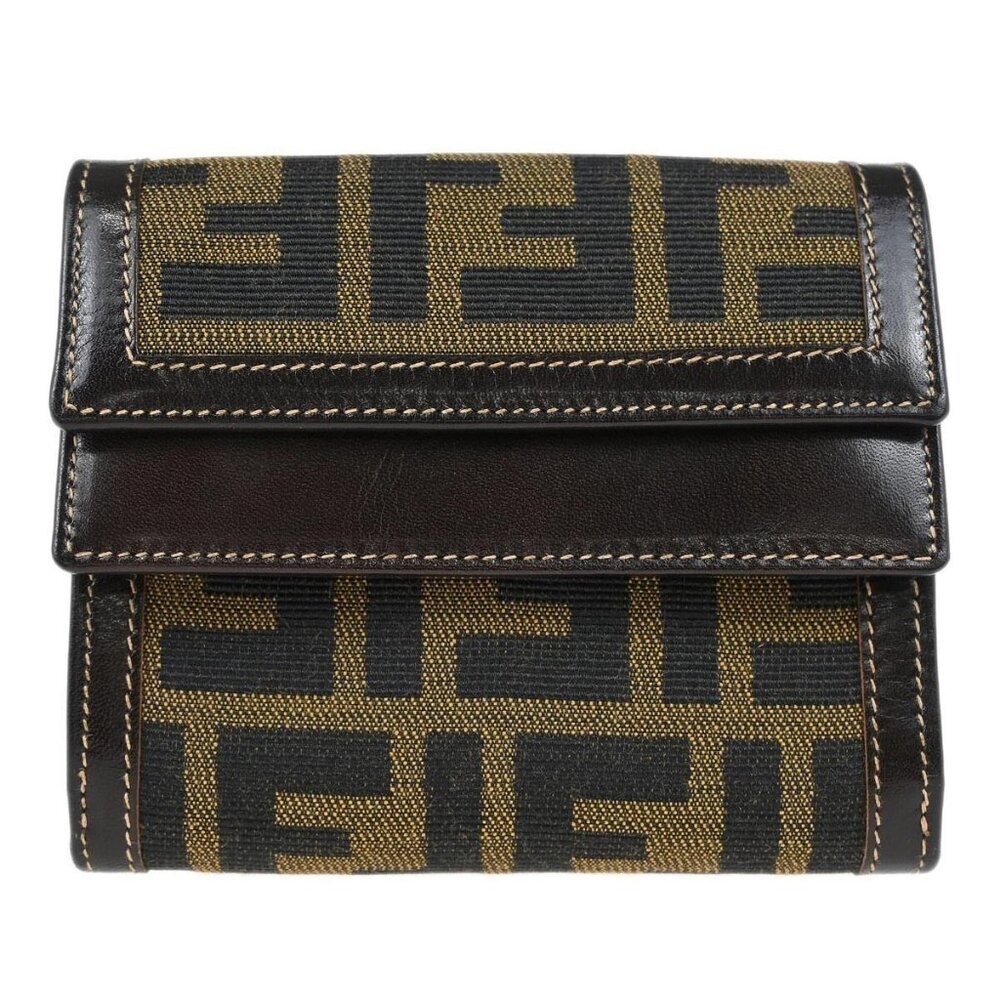 Fendi Brown Zucca Wallet Purse